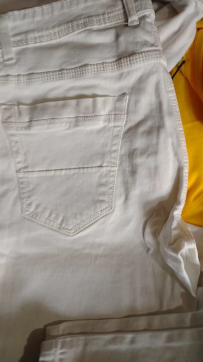 White makhan jeans uploaded by Kamla emporium on 3/21/2023