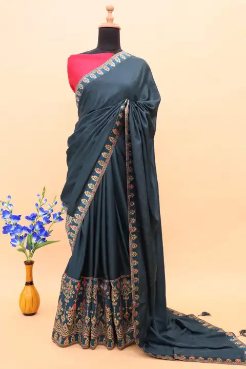 

_❣️Original Saree SHOOT Dont Trust In Copy Exclusive Lounch - We Get You What You Look For Soft Ca uploaded by Maa Arbuda saree on 3/21/2023