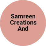 Business logo of Samreen creations and boutique