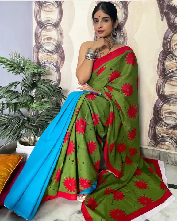 *Saree fabric* : *MONO  cotton* 

*Work* : *Saree Digital Print* 

*Blouse* :  *Baglouri silk*

*Rat uploaded by Divya Fashion on 3/21/2023
