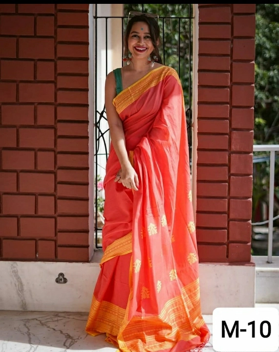 Cotton All Over Digital Print Saree uploaded by Reeva fashion on 3/21/2023