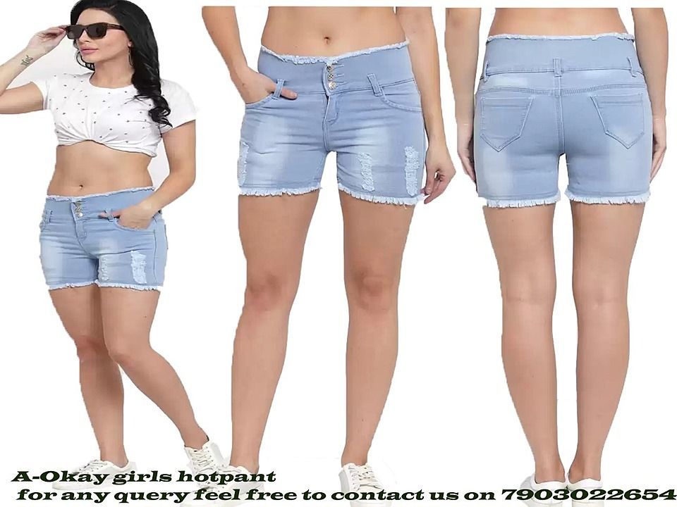 Girls branded hotpant in latest design uploaded by Radhvi traders on 7/9/2020