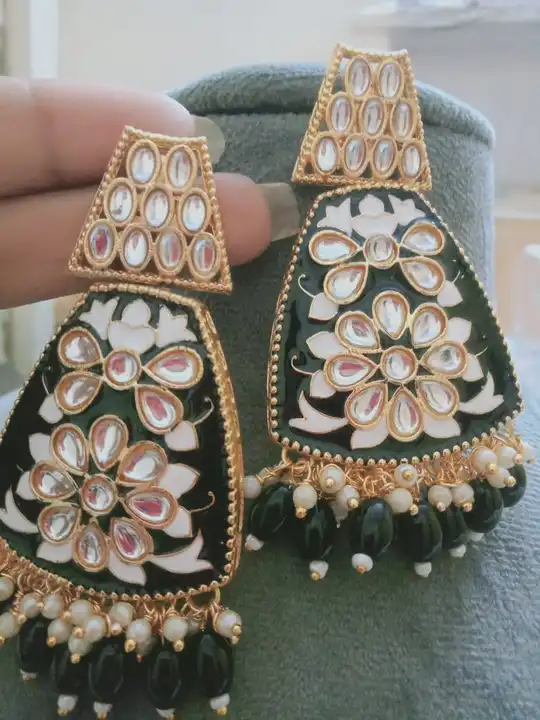 Kundan Meena imitation jewellery  uploaded by Nakoda creations on 3/21/2023