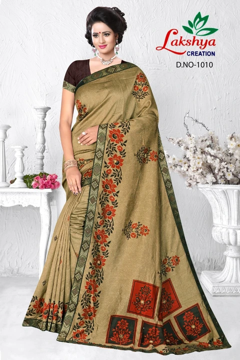 Vichitra print full lace with seroski  uploaded by Niya wholesale on 3/21/2023