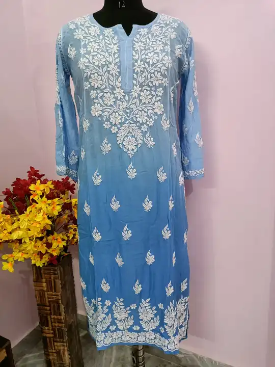 Maslin cotton fabric kurti uploaded by Shiv & Seema sons on 3/21/2023