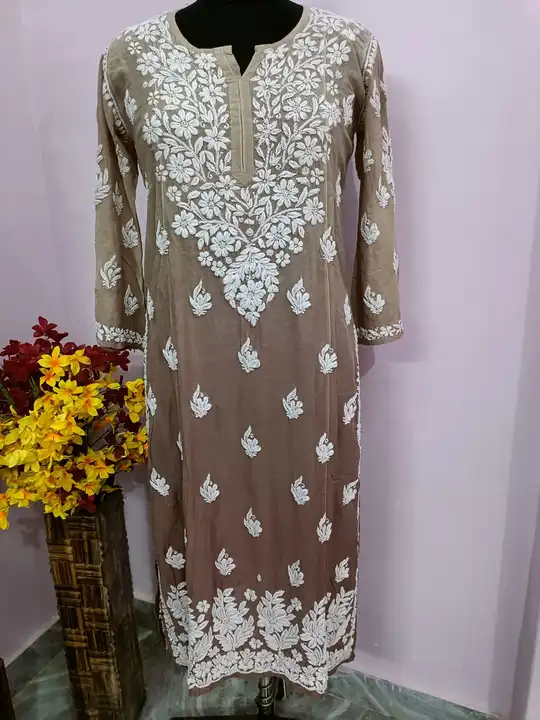 Maslin cotton fabric kurti uploaded by Shiv & Seema sons on 3/21/2023