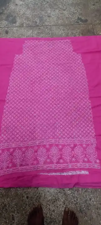 Chikankari kurti patiyala fabric uploaded by Taana Baana on 3/21/2023