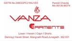 Business logo of Vanza garments