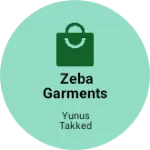 Business logo of Zeba Garments