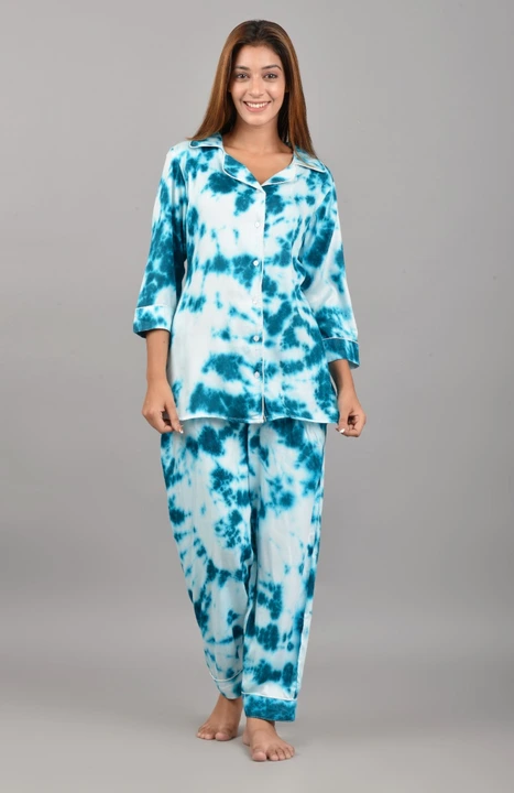 Tie Dye Print Night Suit.. Size S to XL uploaded by business on 3/22/2023