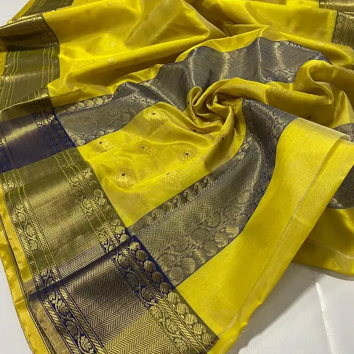 Chanderi handloom Puor pattu silk saree uploaded by business on 3/22/2023