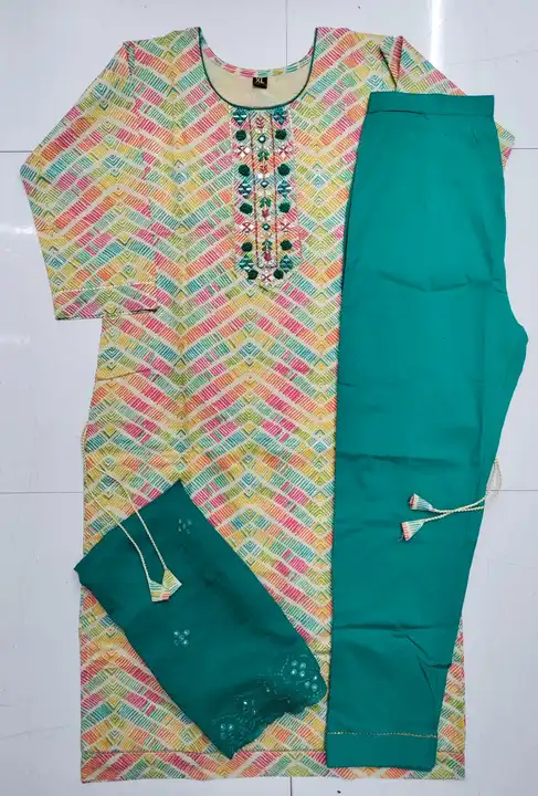 Kurti with pant and dupatta uploaded by Nidhi fashion on 3/22/2023