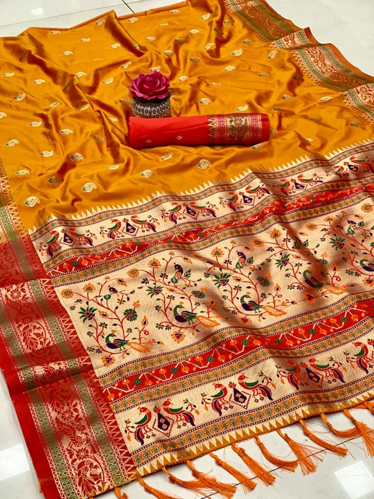 Paithani silk  uploaded by Sai prem sarees 9904179558 on 3/22/2023