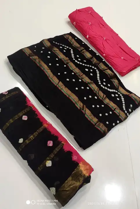 Bandhini Hand Tied Dress Materials  uploaded by L & S GOODS CO on 3/22/2023