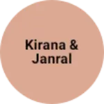 Business logo of Kirana & janral