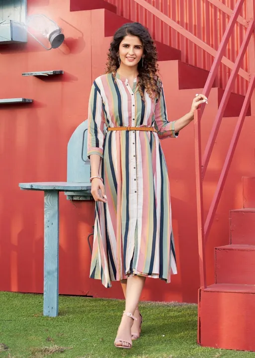 *X-Lady launching kurtis with belt 😍*

*Beautiful  2 design*🥰🥰🥰
For all those upcoming festival  uploaded by Divya Fashion on 3/22/2023