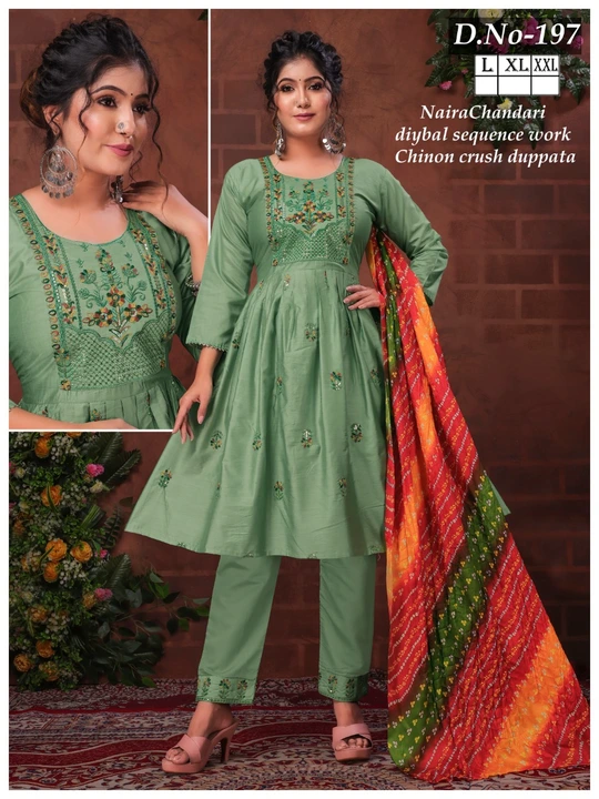 Chanderi silk set uploaded by Glam fashion on 3/22/2023