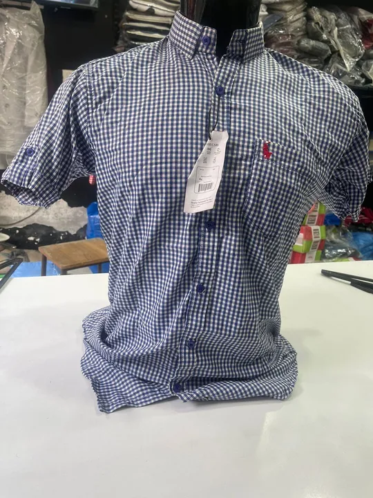 Mens Half Sleeve Small Check Shirts uploaded by BRANDO FASHION on 3/22/2023