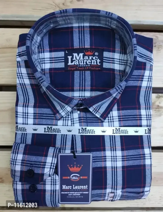 Classic Cotton Checked Casual Shirts For Men's  uploaded by Udaan on 3/22/2023