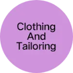 Business logo of Clothing and tailoring center