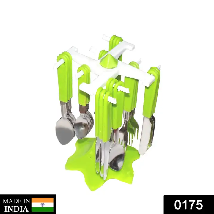 0175 24 Piece Stainless Steel Premium Cutlery Set With Stand uploaded by DeoDap on 5/30/2024
