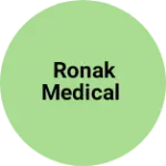 Business logo of Ronak medical