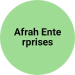 Business logo of Afrah enterprises