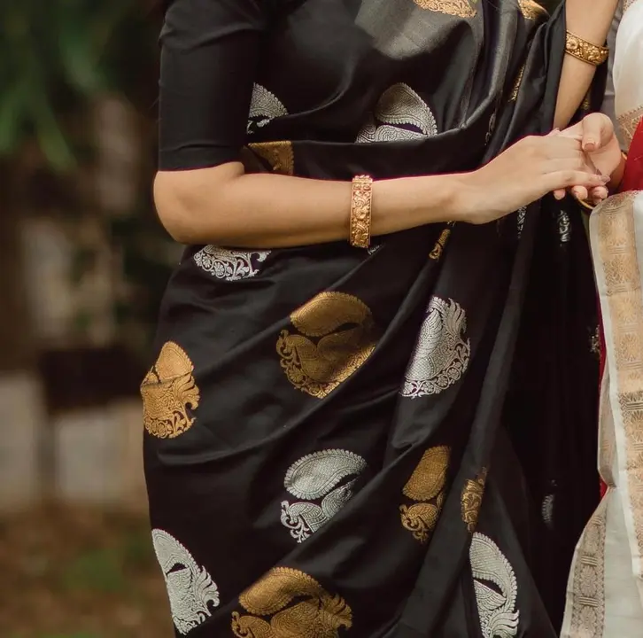 Beutiful black saree 🖤 uploaded by Dhananjay Creations Pvt Ltd. on 3/22/2023