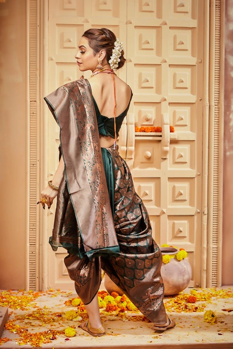 Because silk saree uploaded by Dhananjay Creations Pvt Ltd. on 3/22/2023