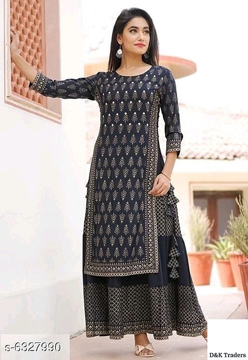 Attractive Women's Double Layered Kurti* uploaded by business on 7/10/2020