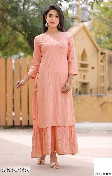 Attractive Women's Double Layered Kurti* uploaded by business on 7/10/2020