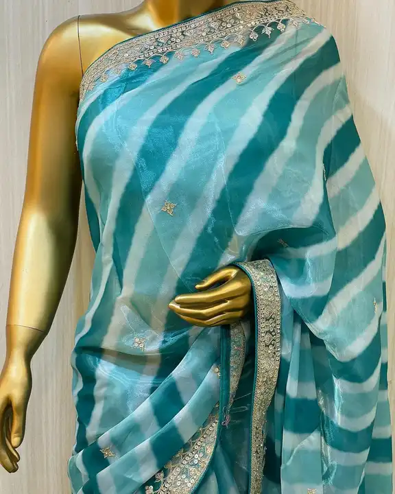 Orgenza saree uploaded by Maa Creation. on 3/22/2023