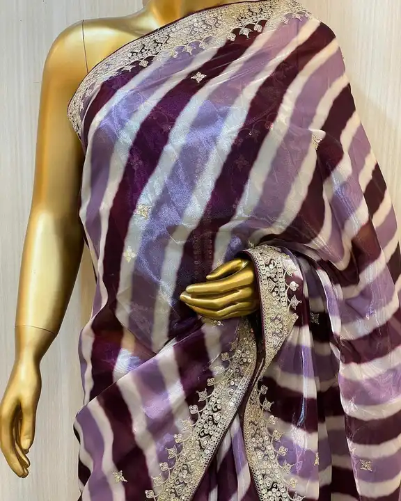 Orgenza saree uploaded by Maa Creation. on 3/22/2023