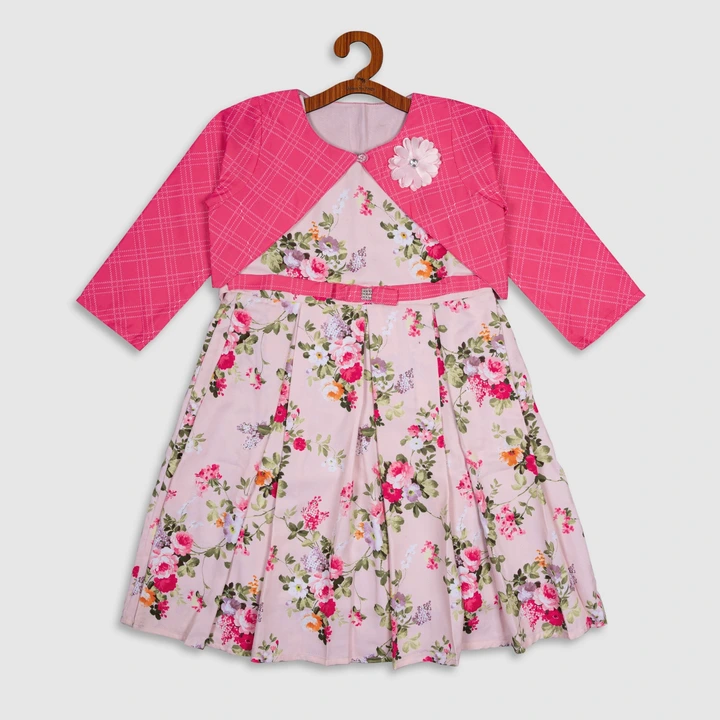 Girls frock with jacket (7144) uploaded by business on 3/22/2023