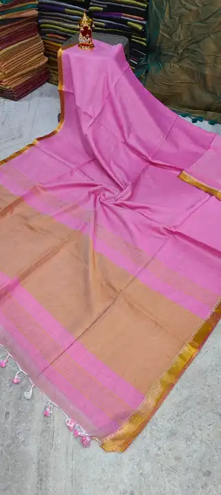 pure cotton soft velvet saree uploaded by Radhika Mohan Textile on 3/22/2023