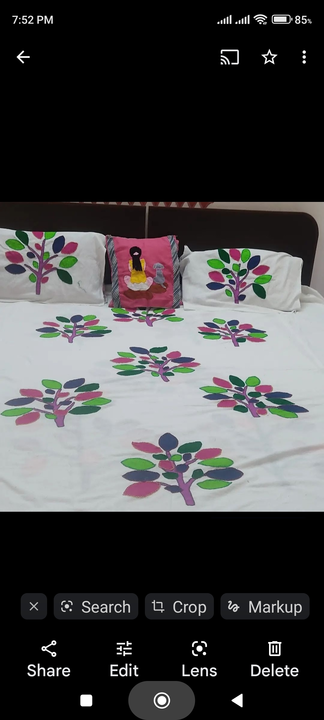 Patchwork bedsheet uploaded by Appliwuepillows on 3/22/2023