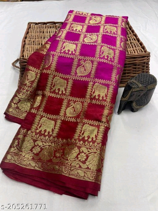 Post image Hey! Checkout my new product called
Hand dyed hathi more design saree.