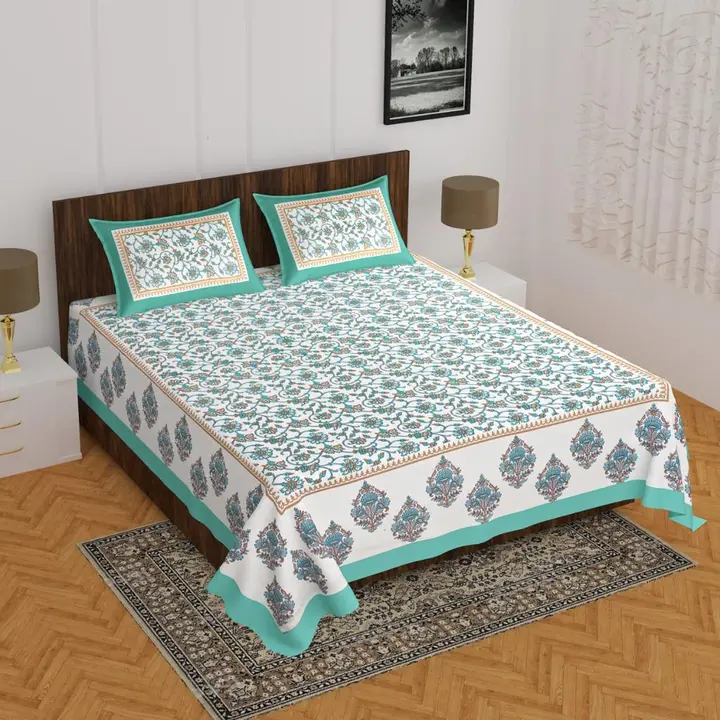 Jaipur prints Rajasthani bedsheet and 2 pillow cover  uploaded by Jaipur prints  on 3/22/2023