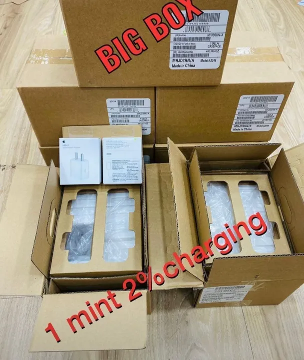 IPHONE 20W OG DOCK CHINA PAKING AVAILABLE  1 MINIT 2% CHARGING 100% OG 6 MONTHS WARRANTY  uploaded by LP GOLD MOBILE COVER WHOLESALER MUMBAI  on 3/22/2023