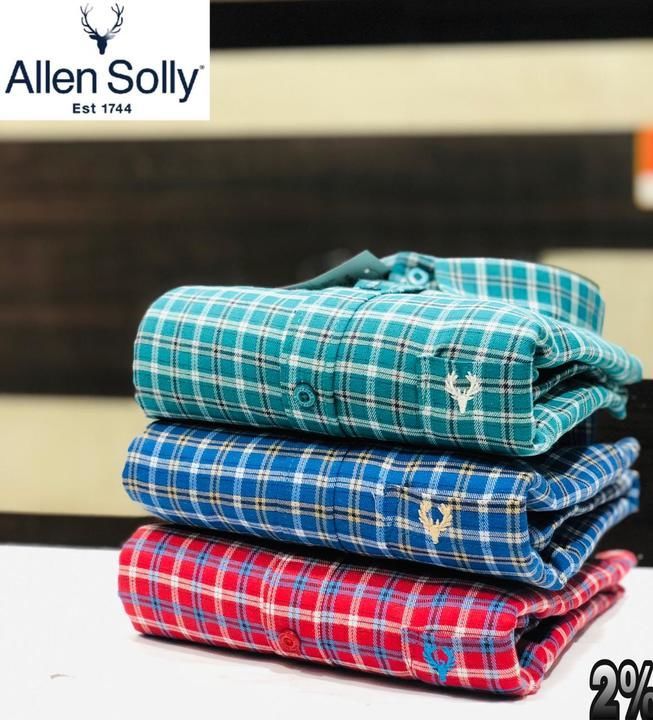 Post image *BRAND ALLEN SOLLY CHECK  SHIRT   😍💫* 

_FABRIC:- Soft Cotton Stuff With Satisfaction Guarantee ( COTTON CHECK  Shirt )_

*Premium Quality  💫👌🏻*

💫 *shirts*
💫 *Soft Feel*

Size : *M L XL XXL*

*Price : 💫400+$*

👑👑👑👑👑👑👑👑

*Full Stock Available*

*All Brand Accessories Attached*


*Note- ALL Stock Single Piece Packed*♥️♥️