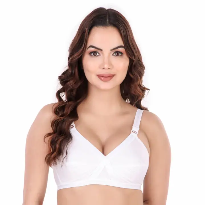 Cross bra ,white bra ,cotton bra ,everyday bra  uploaded by Curvze Enterprises on 3/22/2023