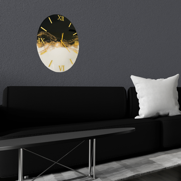 Resin Black And White Wall Clock  uploaded by Craftguru on 3/22/2023