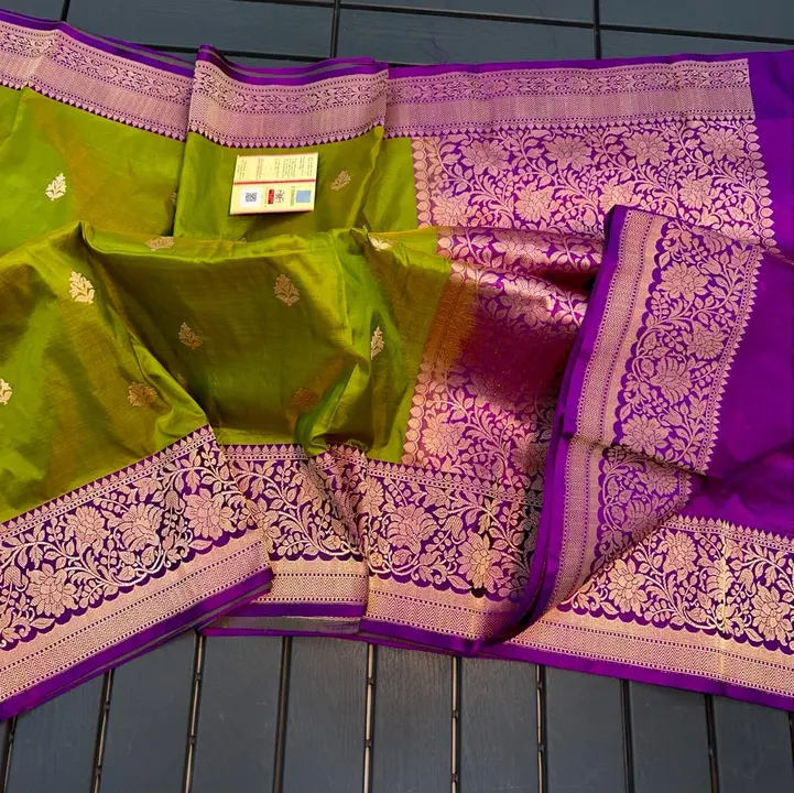 Handloom pure katan silk saree uploaded by Zainab fashion on 3/22/2023