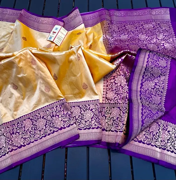 Handloom pure katan silk saree uploaded by Zainab fashion on 3/22/2023