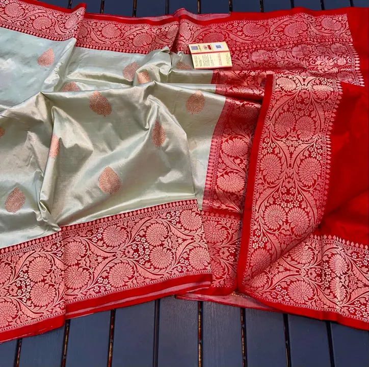 Handloom pure katan saree  uploaded by Zainab fashion on 3/22/2023