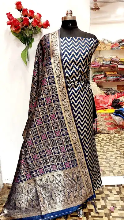 Banarsi handloom suite uploaded by Zainab fashion on 3/22/2023
