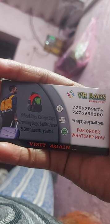Visiting card store images of VR Bags