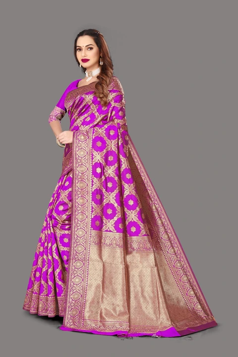 Rani banarasi silk saree  uploaded by business on 3/23/2023