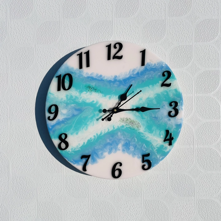 Premium Epoxy Resin Wall Clock  uploaded by Craftguru on 3/23/2023