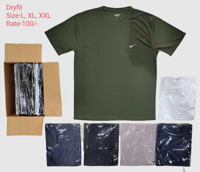 Dryfit T-shirt L,XL, XXL uploaded by Aarya Creations on 3/23/2023